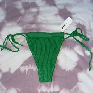 Pacsun Green Rio Crochet Side Tie Bikini Bottom NWT